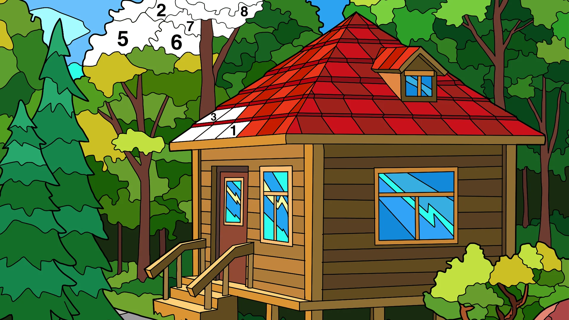 Coloring Book: Color by Number скриншот 8