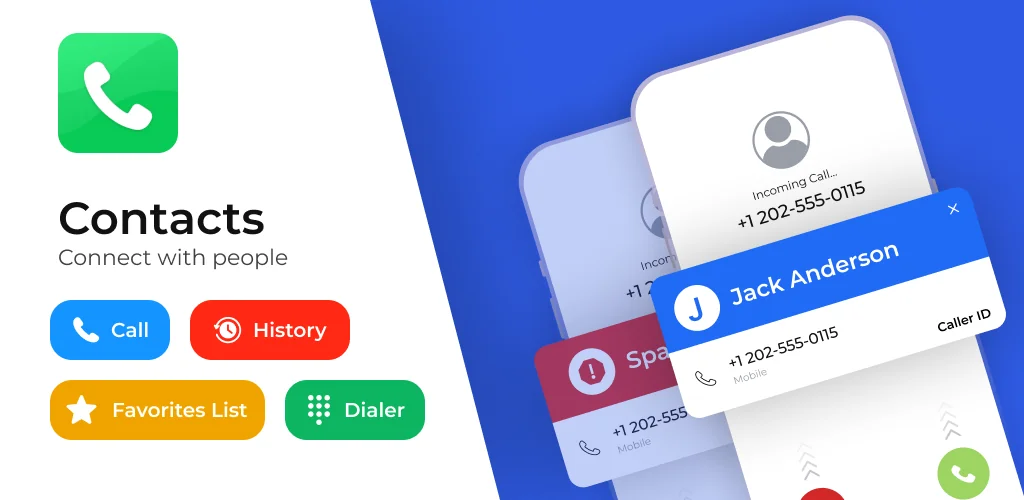 Carátula del Contacts - Caller ID & Spam aplicación para Android