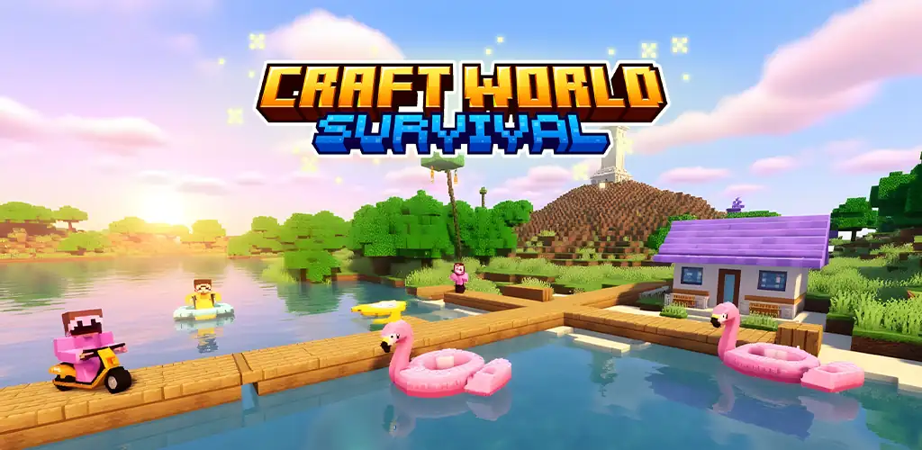 Craft World Survival 游戏 Android 封面艺术