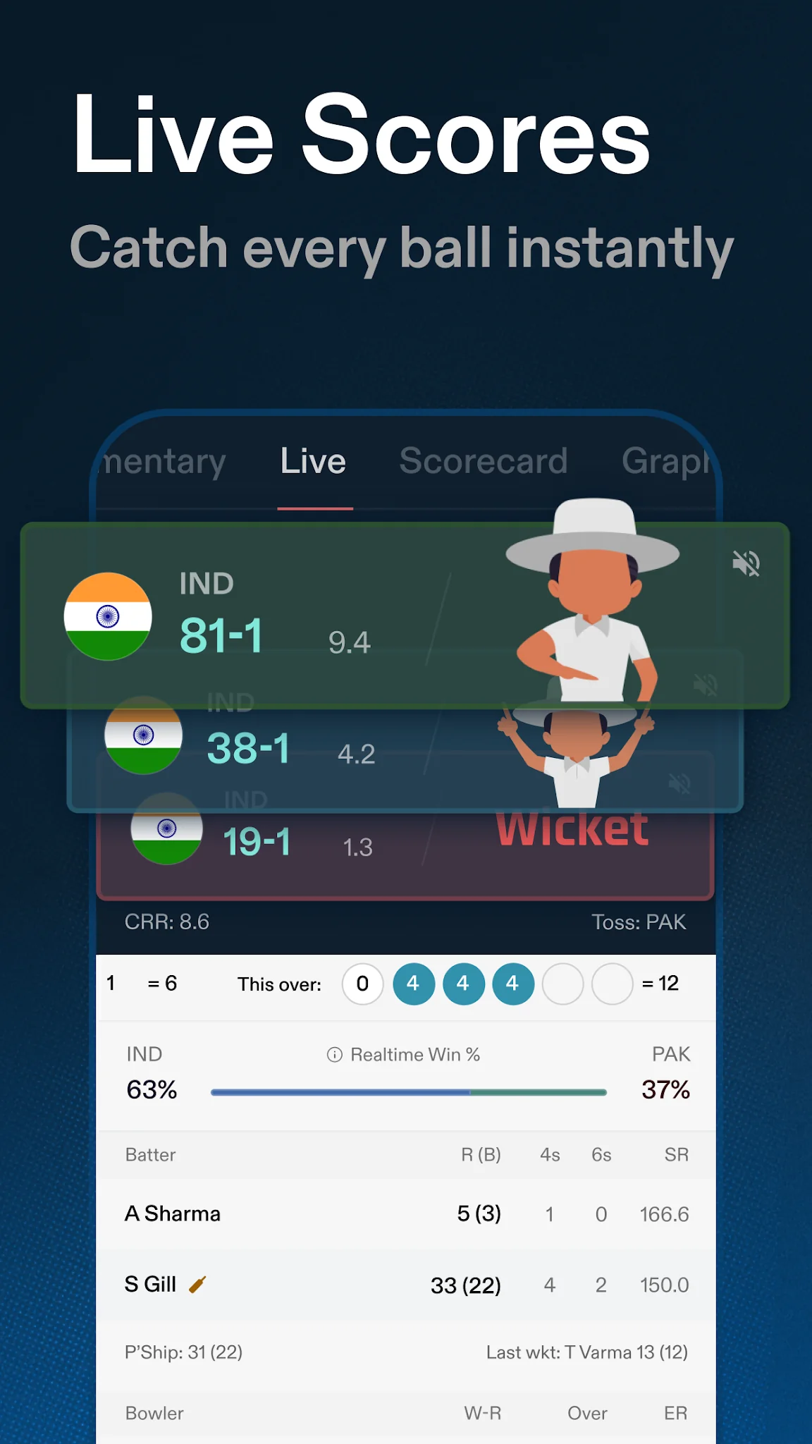 CREX - Just Cricket screenshot 1