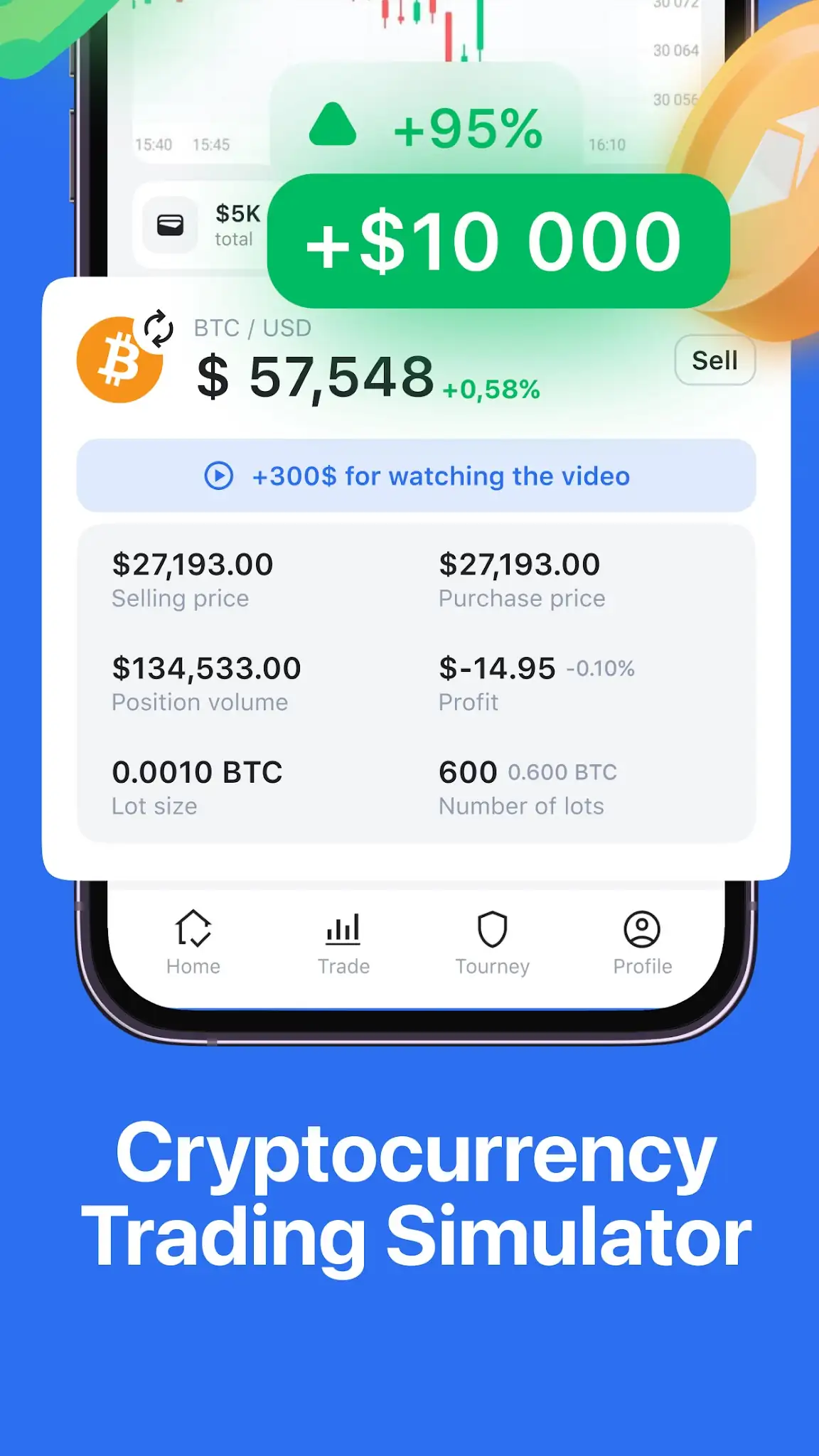 Cryptoguru: Trading Simulator screenshot 1
