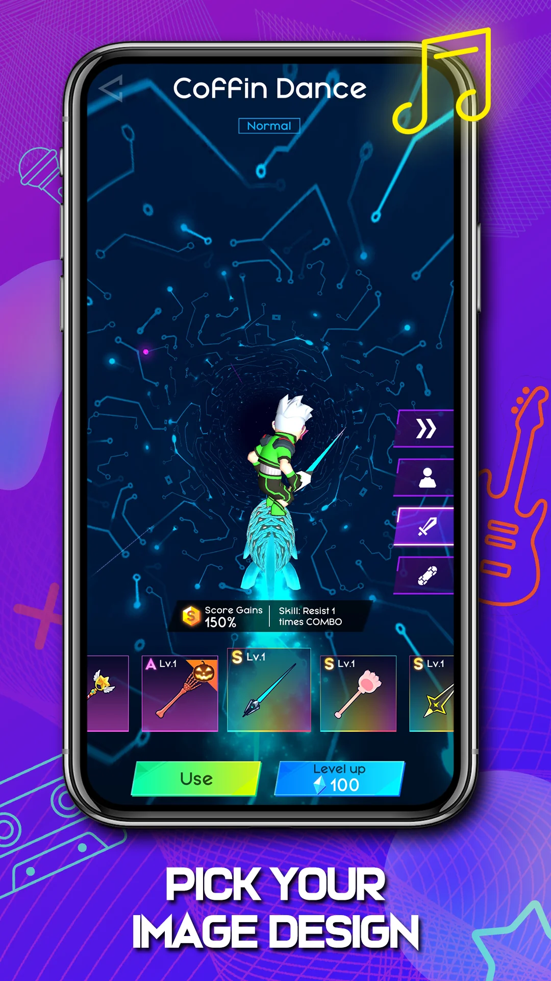 Cyber Surfer : Rhythm Odyssey скриншот 2