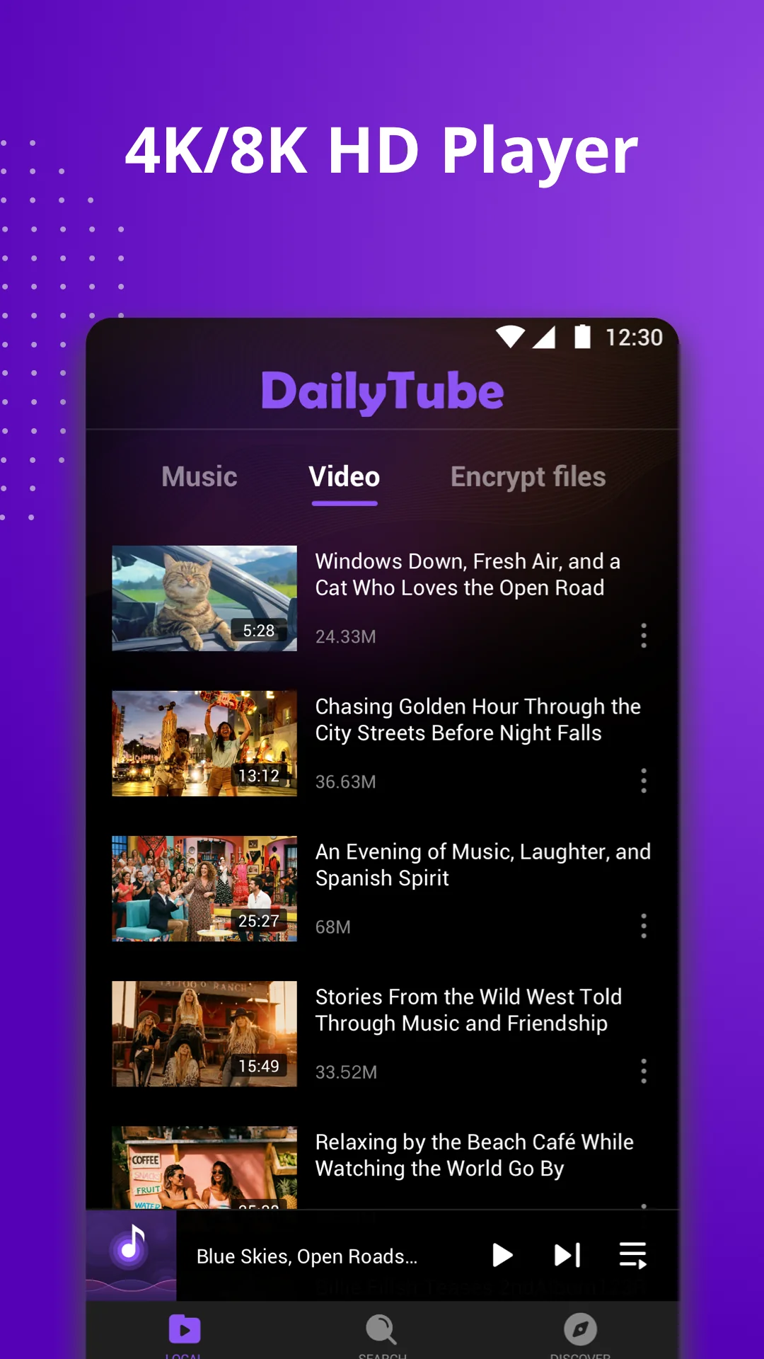 DailyTube - Media Player स्क्रीनशॉट 3