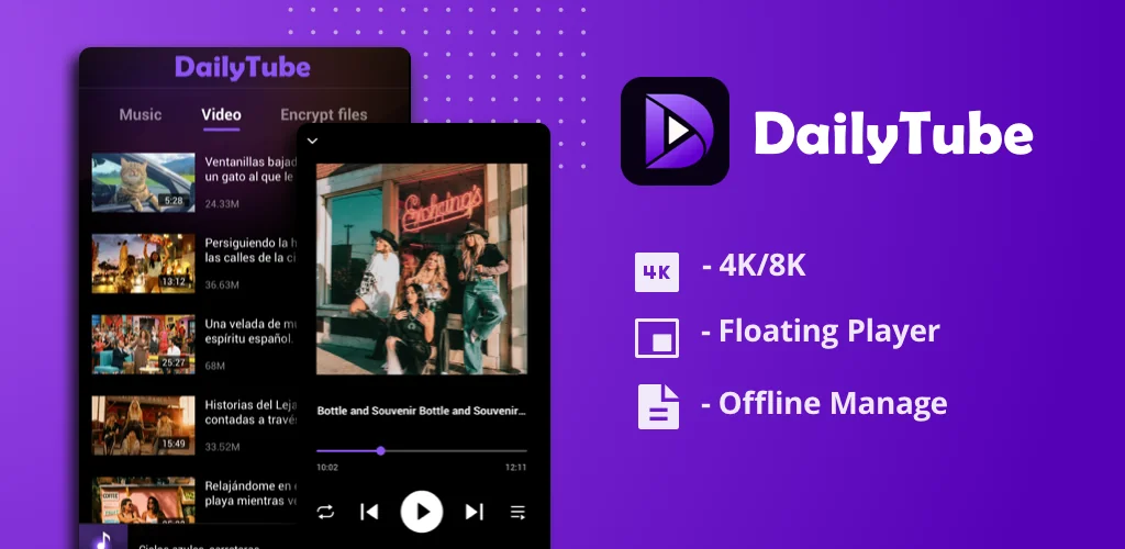 DailyTube - Media Player स्क्रीनशॉट 6
