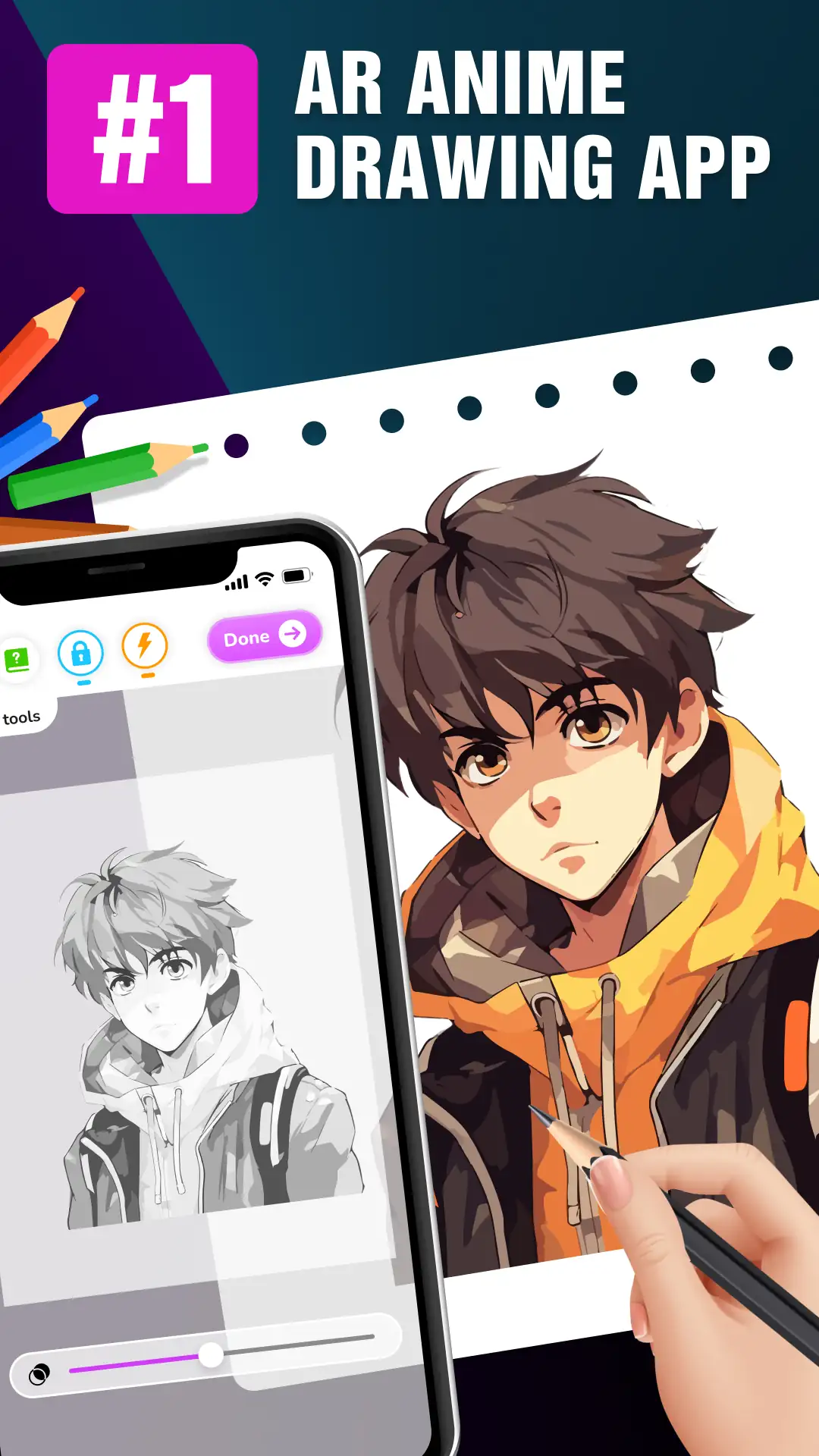 Draw Anime - AR Tracing App 截图 2