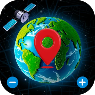 Earth Map: Live Satellite View Иконка