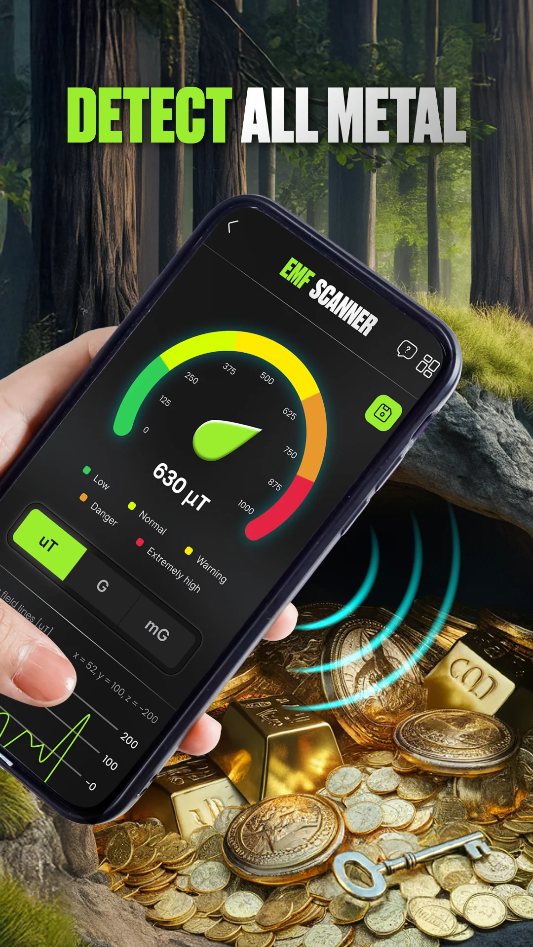 لقطة شاشة 1 لـ EMF Scanner - Metal Detector