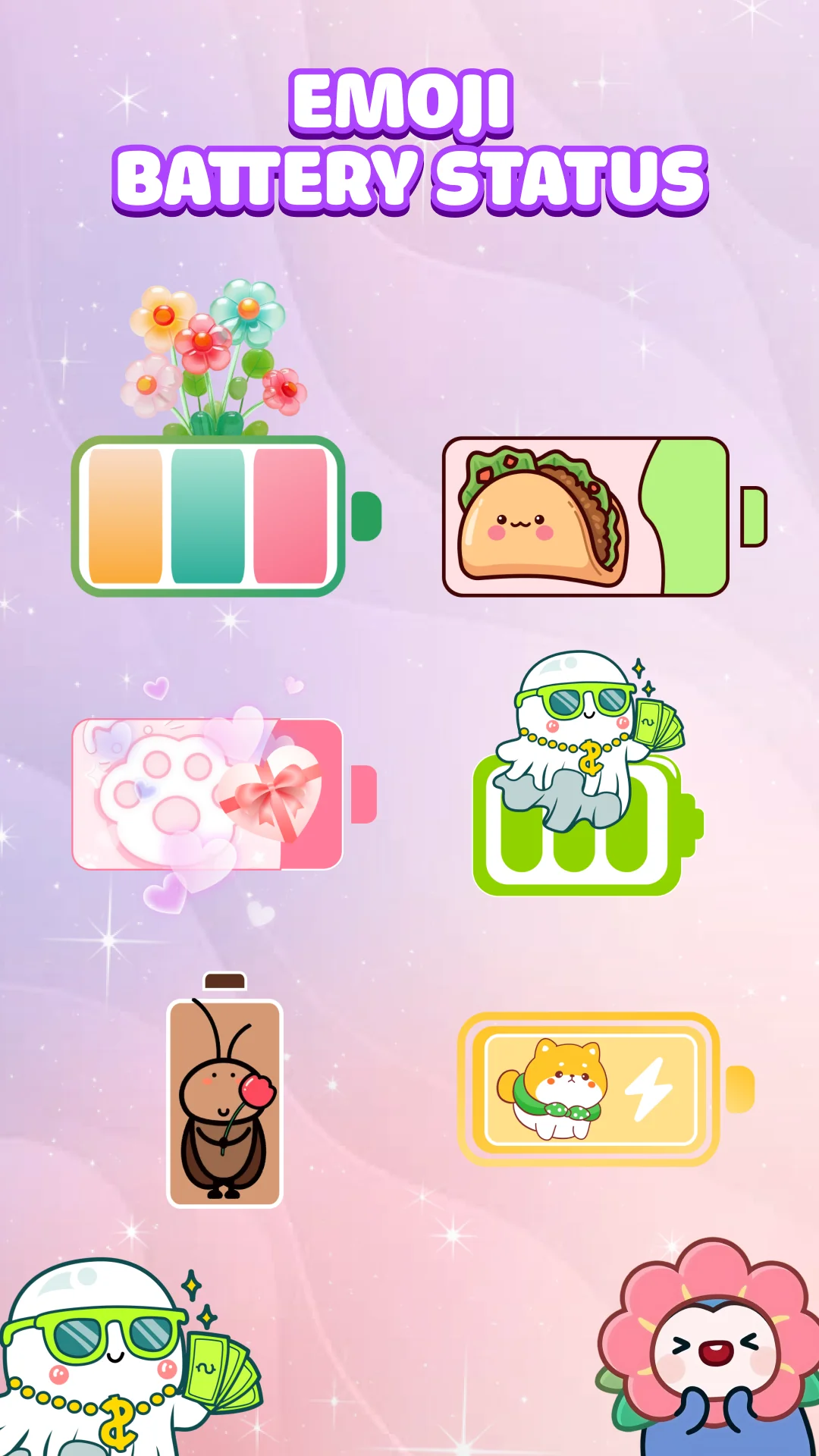 Emoji Battery Icon Customize скриншот 3