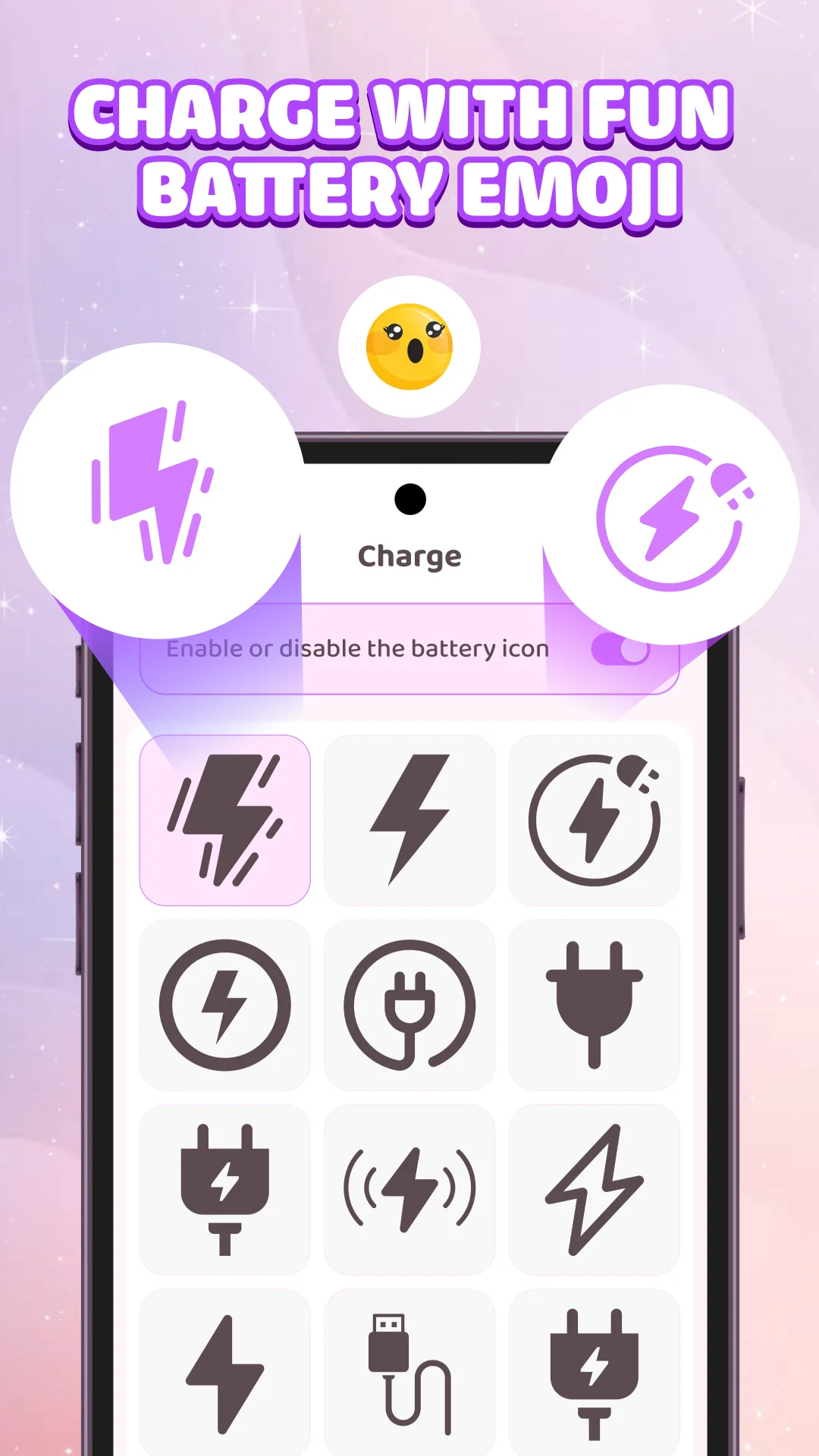 Emoji Battery Icon Customize скриншот 7