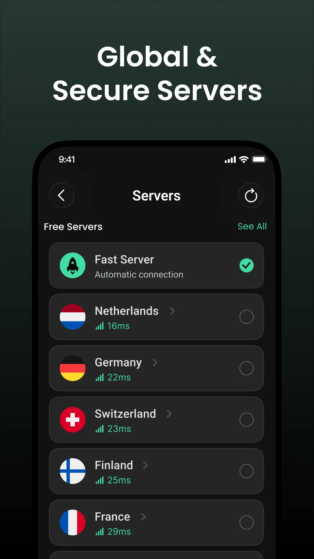 Fast VPN: Secure Speedy Proxy स्क्रीनशॉट 2
