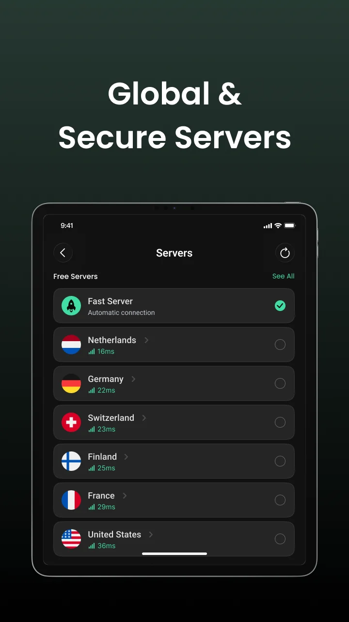 Fast VPN: Secure Speedy Proxy स्क्रीनशॉट 6