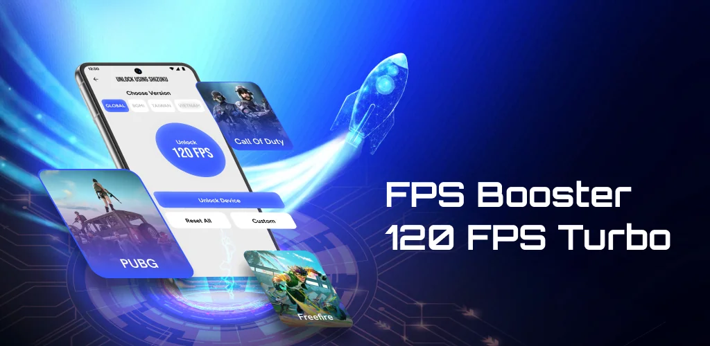 FPS Booster - 120 FPS Turbo приложение обложка для Android