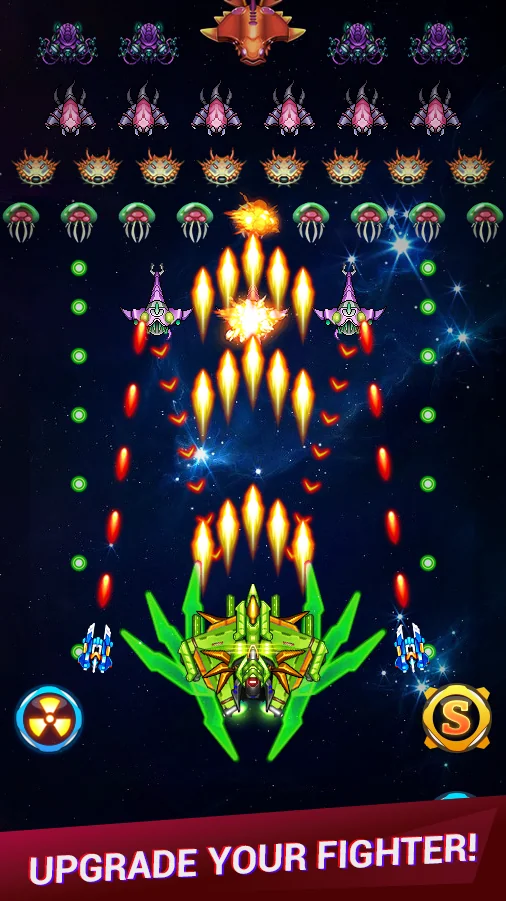لقطة شاشة 1 لـ Galaxy sky shooting