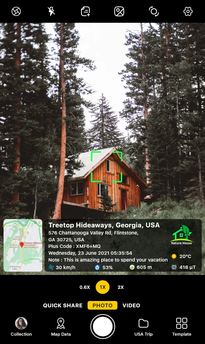 GPS Map Camera (GPS 地图 相机) 截图 1