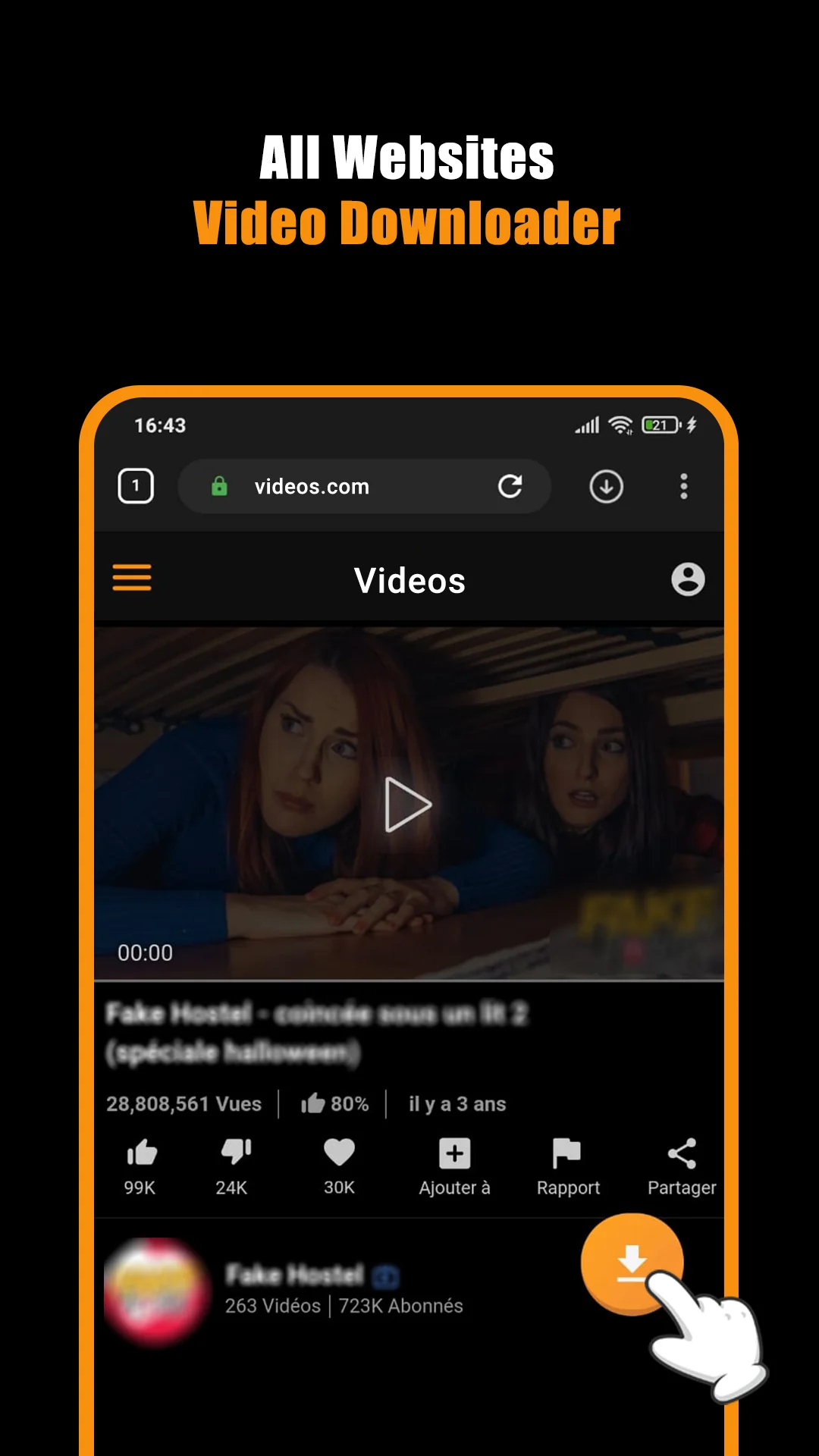 Hub Video Downloader स्क्रीनशॉट 1