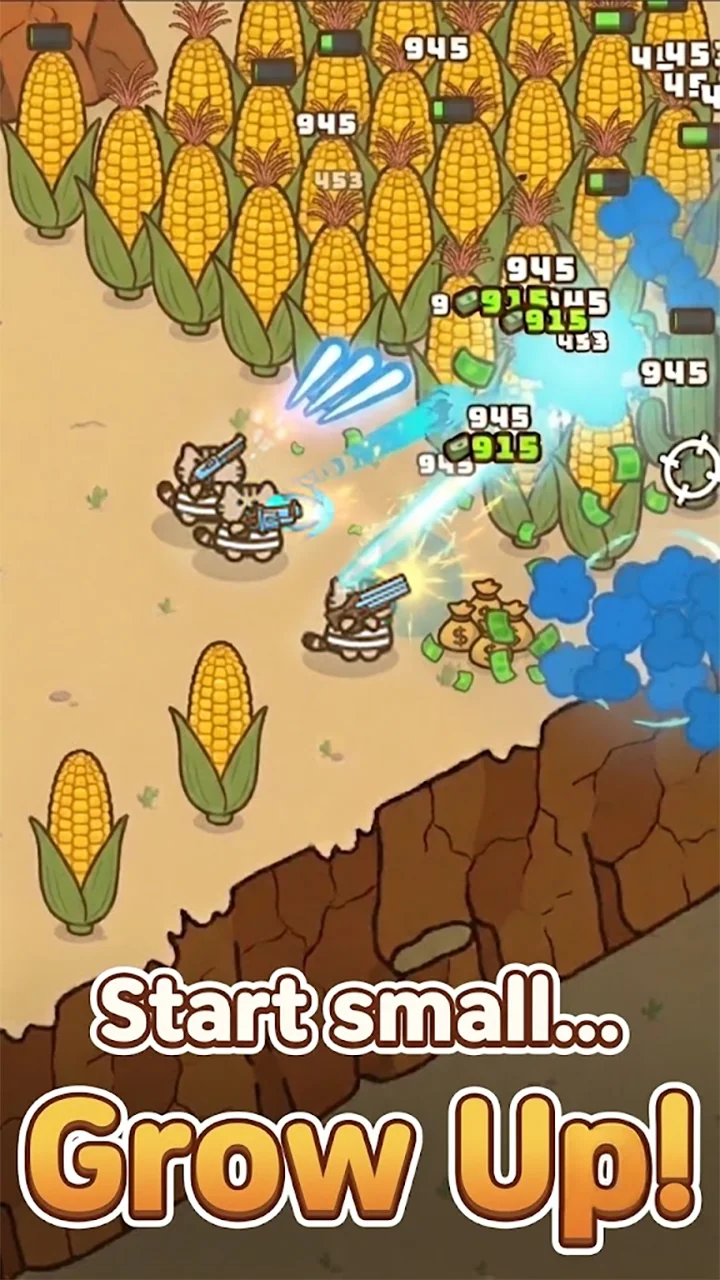 Idle Cat Gunner: Shooter RPG скриншот 1