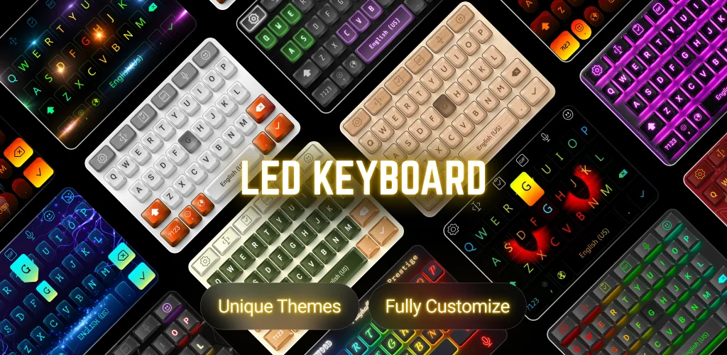LED Keyboard: RGB Lighting app cover art for Android