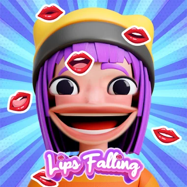 Lip Fall Challenge: Fun Filter Icône