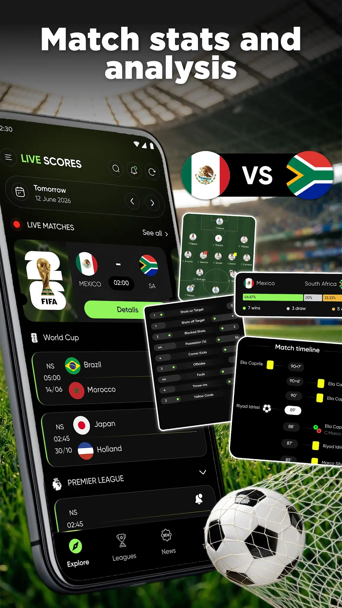 Capture d\'écran 8 de Live Scores: Football Match