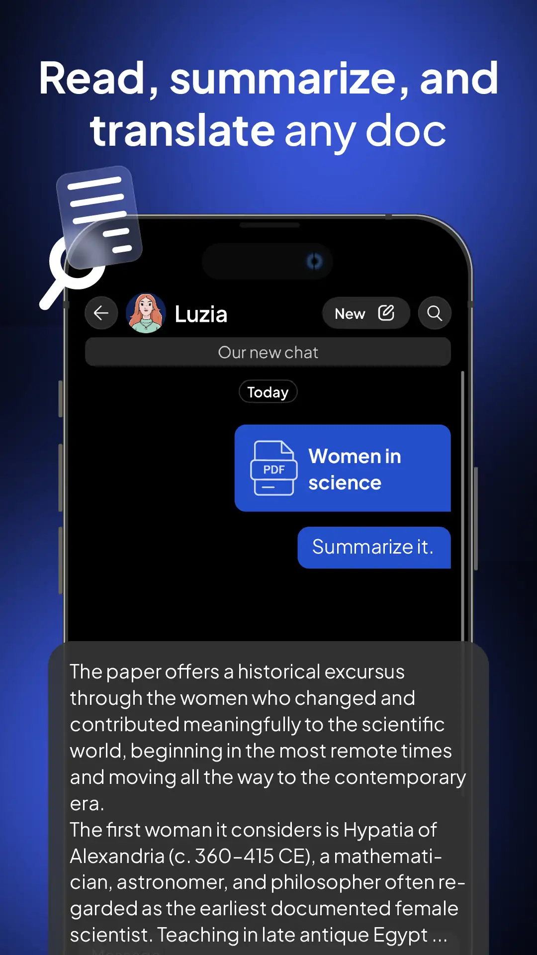لقطة شاشة 8 لـ Luzia: AI Assistant & Chat 