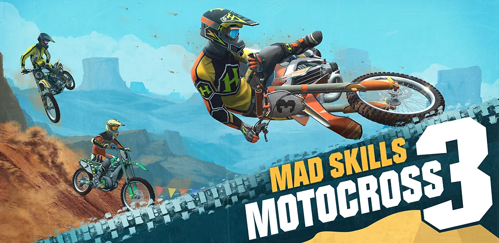 Mad Skills Motocross 3 игра обложка для Android