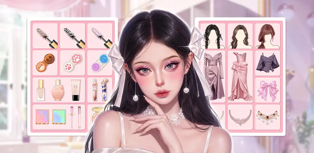 女生游戏 - 公主化妆游戏 装扮游戏 游戏 Android 封面艺术
