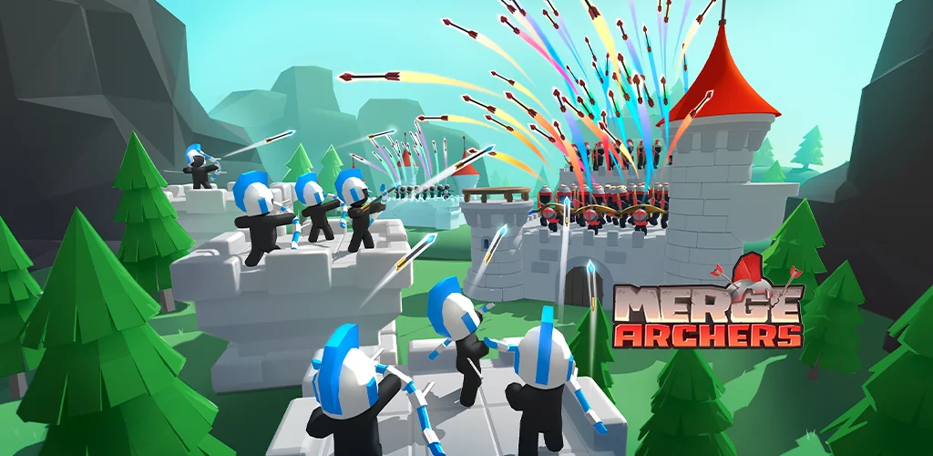 Merge Archers: лучники мердж игра обложка для Android