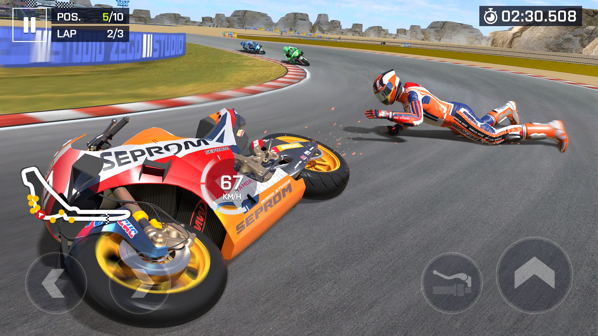Captura de tela de Moto Rider, Real Bike Racing 1
