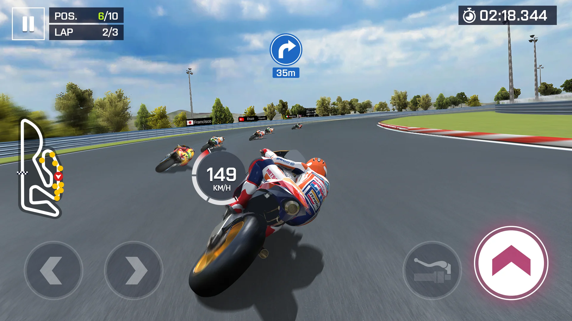 Captura de tela de Moto Rider, Real Bike Racing 5