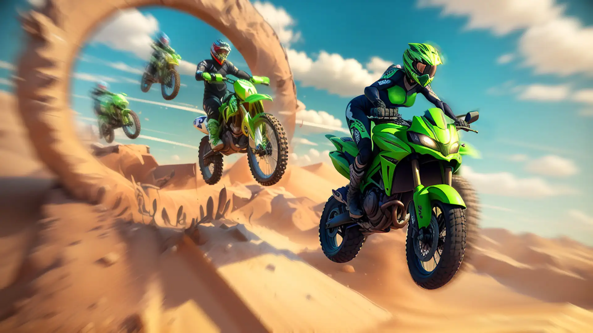 Motocross Bike Racing Game скриншот 1