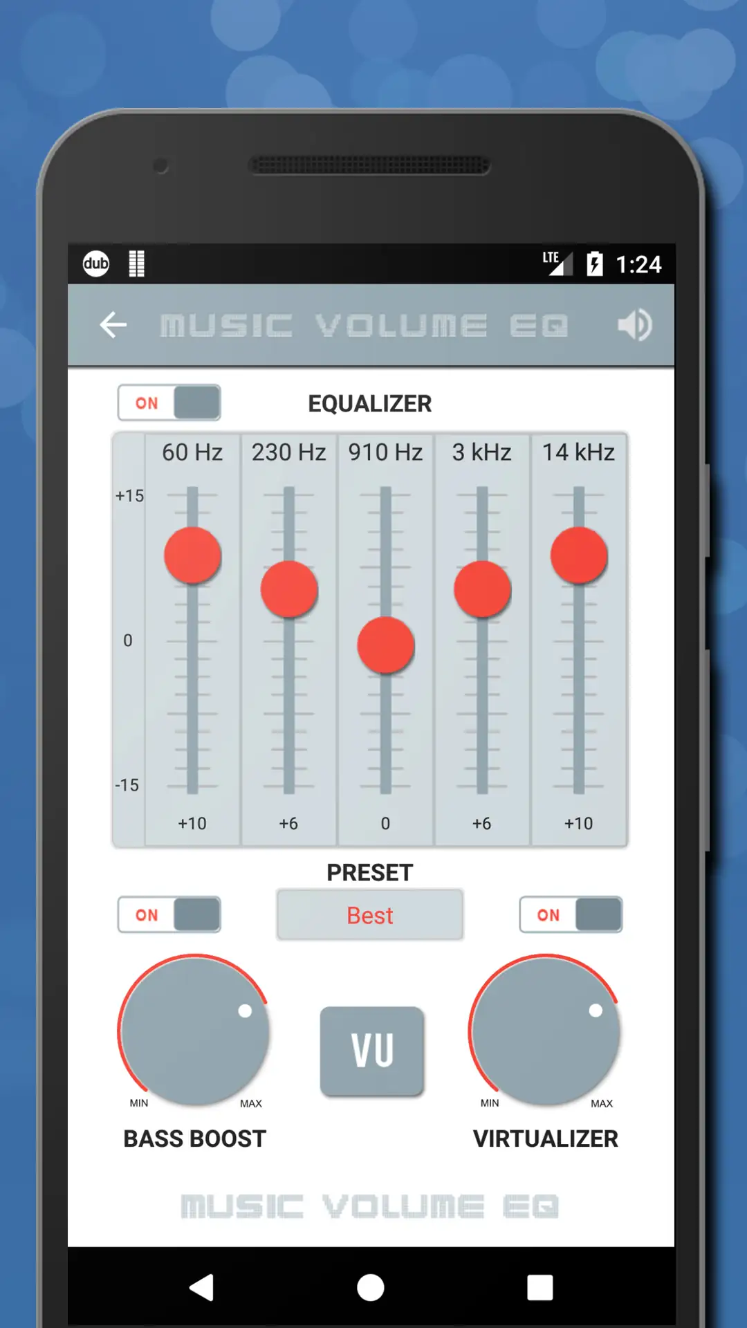 Captura de tela de Musica Volume EQ - Equalizador 7