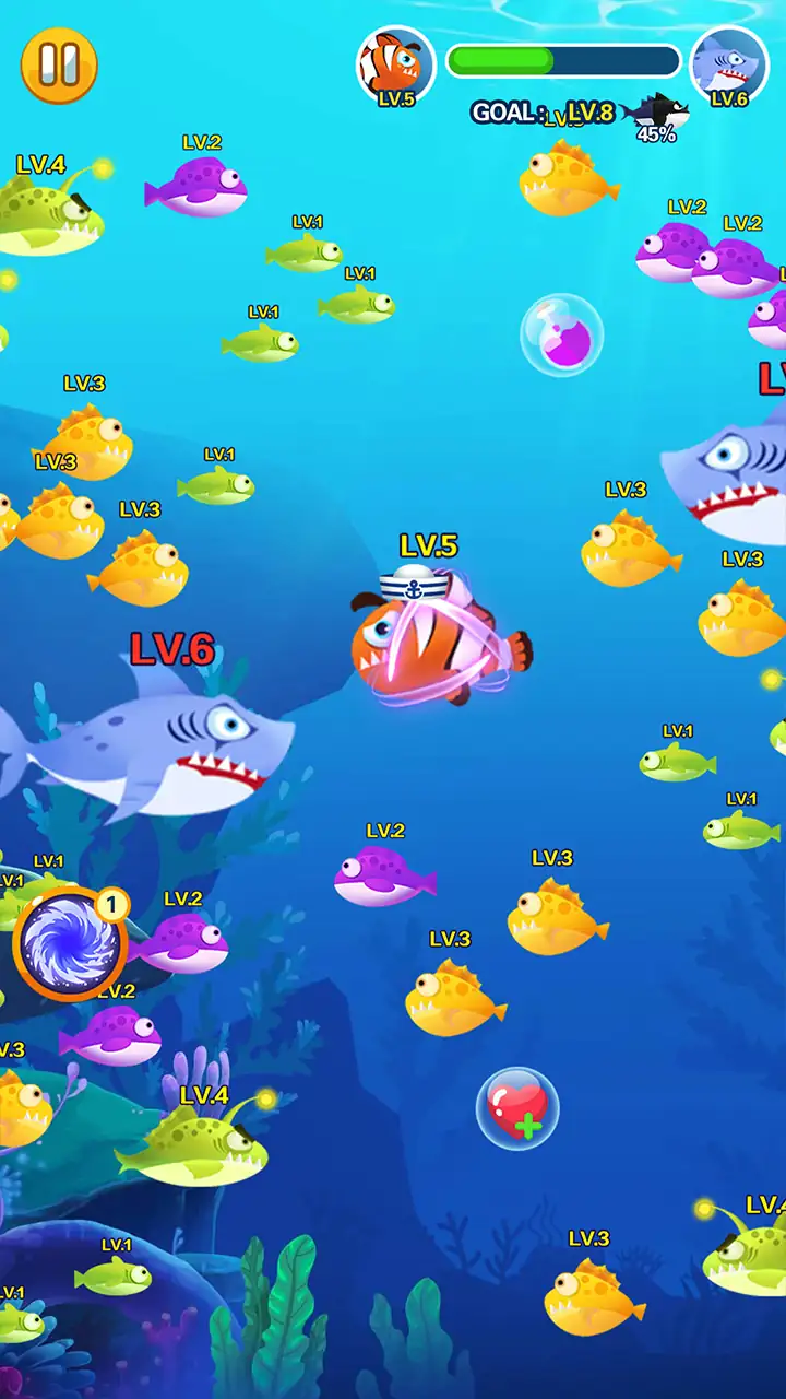 لقطة شاشة 3 لـ Ocean Domination - Fish.IO