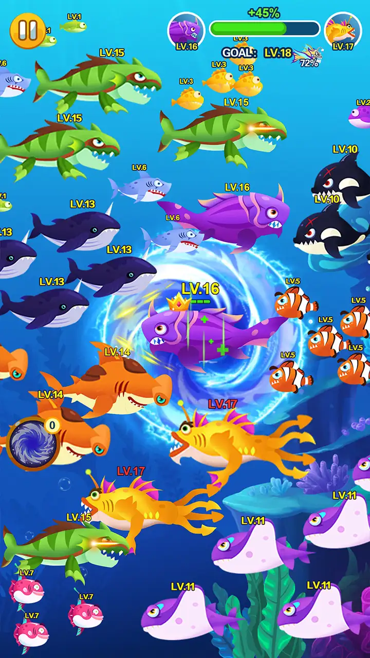 لقطة شاشة 4 لـ Ocean Domination - Fish.IO