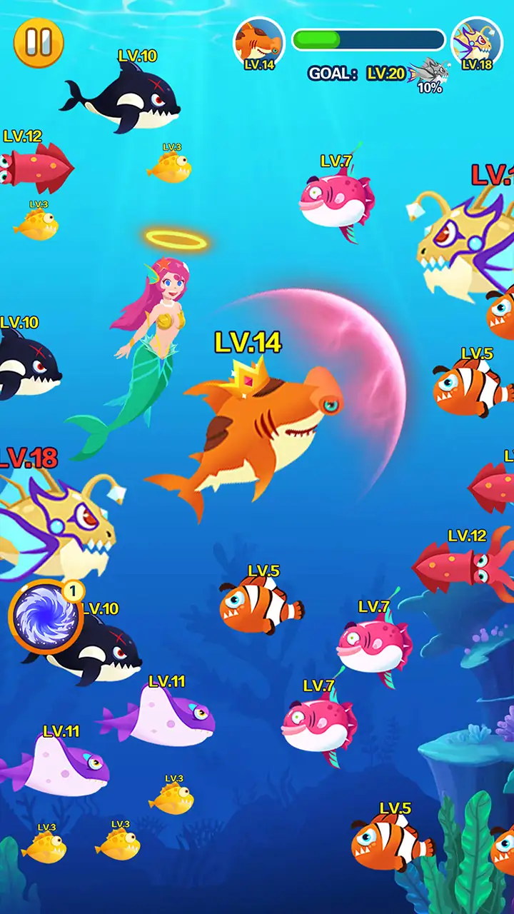 لقطة شاشة 5 لـ Ocean Domination - Fish.IO