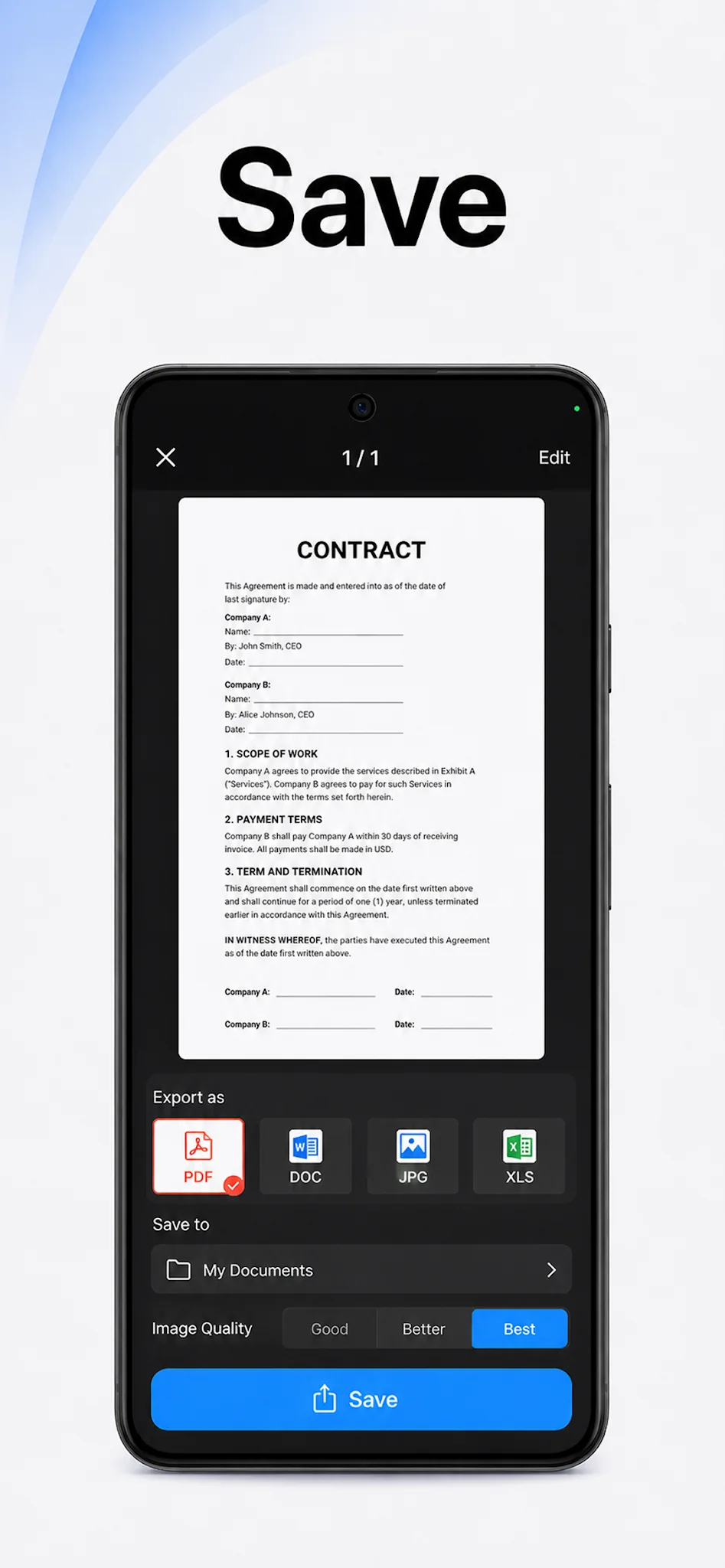 PDF Scanner app - TapScanner screenshot 2