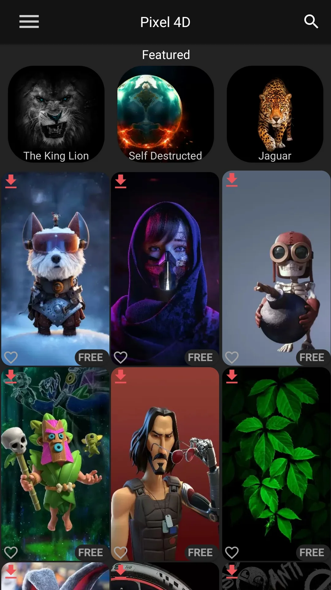 Pixel 4D™ Live Wallpapers ekran görüntüsü 6
