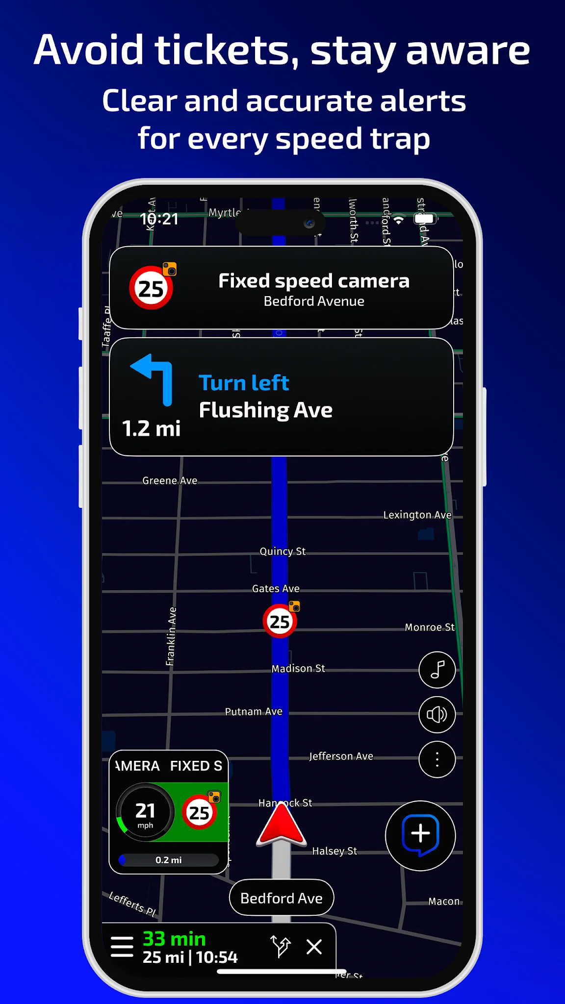 Captura de pantalla 3 de Radarbot: Radar Detector, GPS