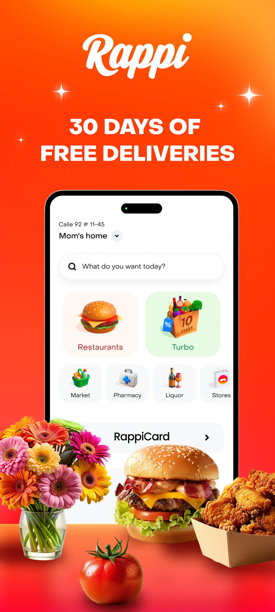 Rappi: Food Delivery, Grocery скриншот 1