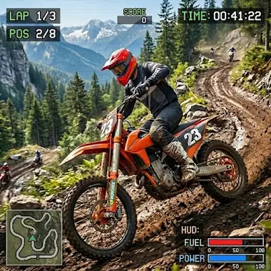 Real Extreme Bike Racing Game أيقونة