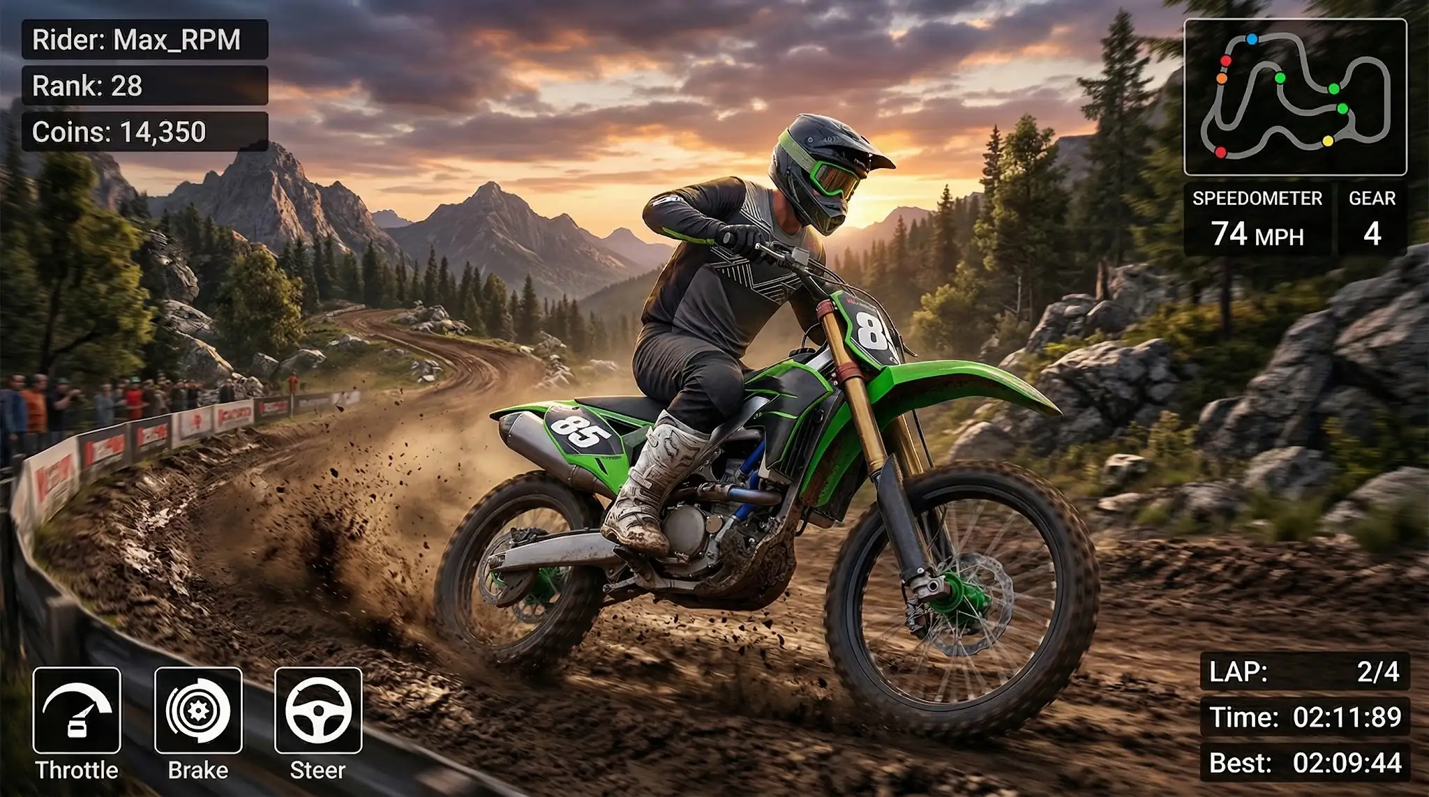 لقطة شاشة 2 لـ Real Extreme Bike Racing Game