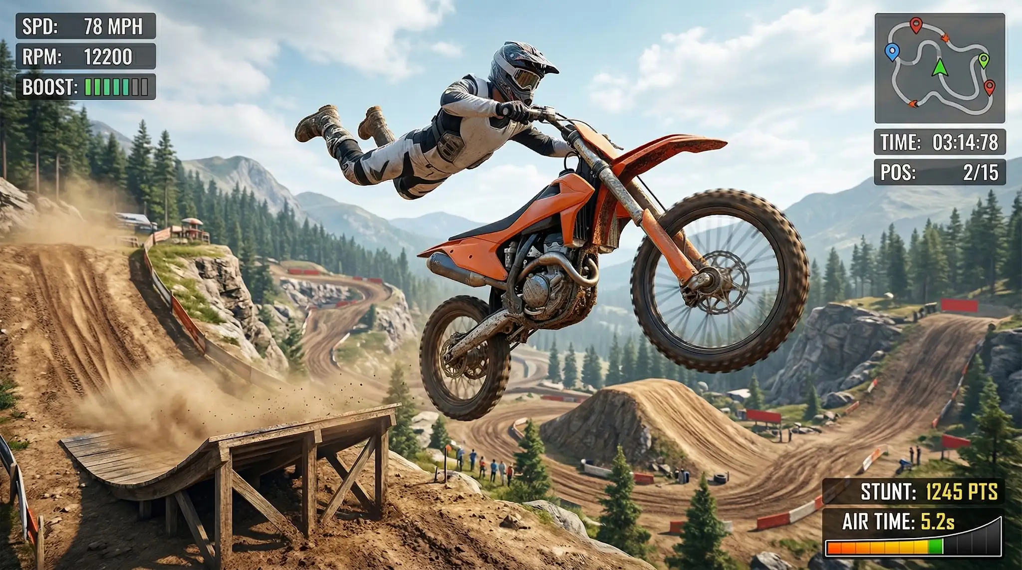 لقطة شاشة 3 لـ Real Extreme Bike Racing Game