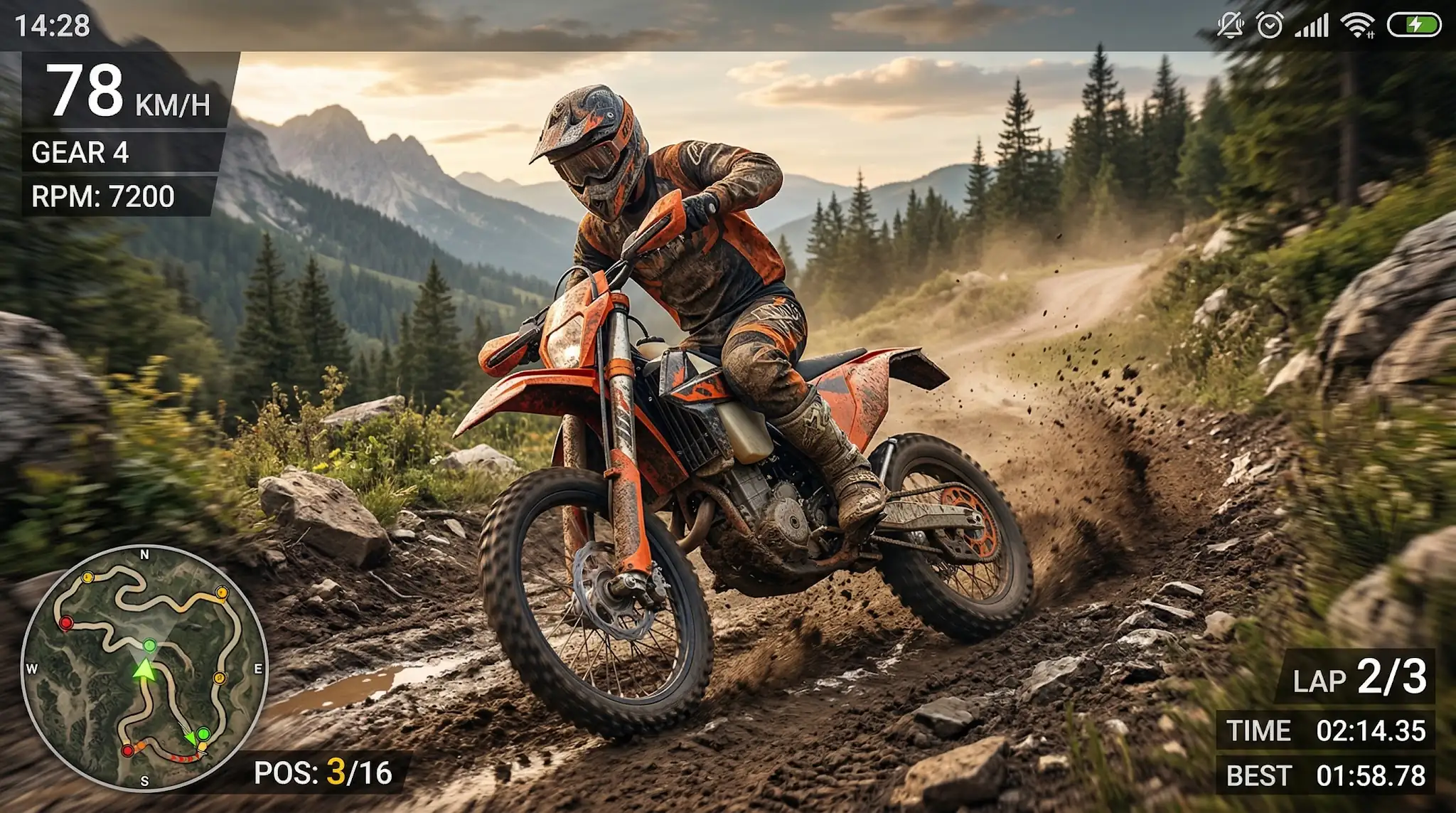 لقطة شاشة 7 لـ Real Extreme Bike Racing Game