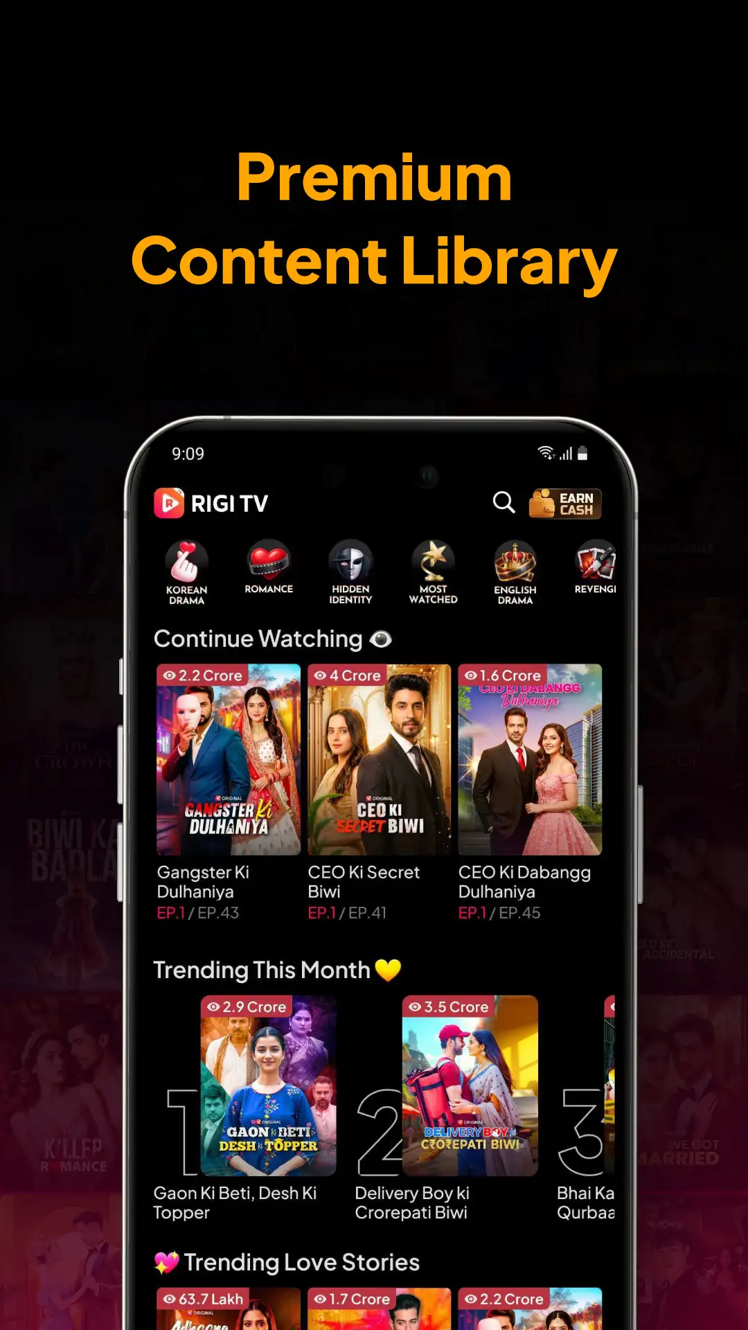 Capture d\'écran 6 de Rigi TV: Short Drama App