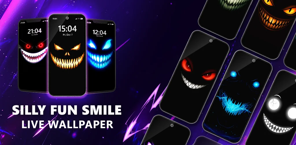 Silly Fun Smile Live Wallpaper приложение обложка для Android