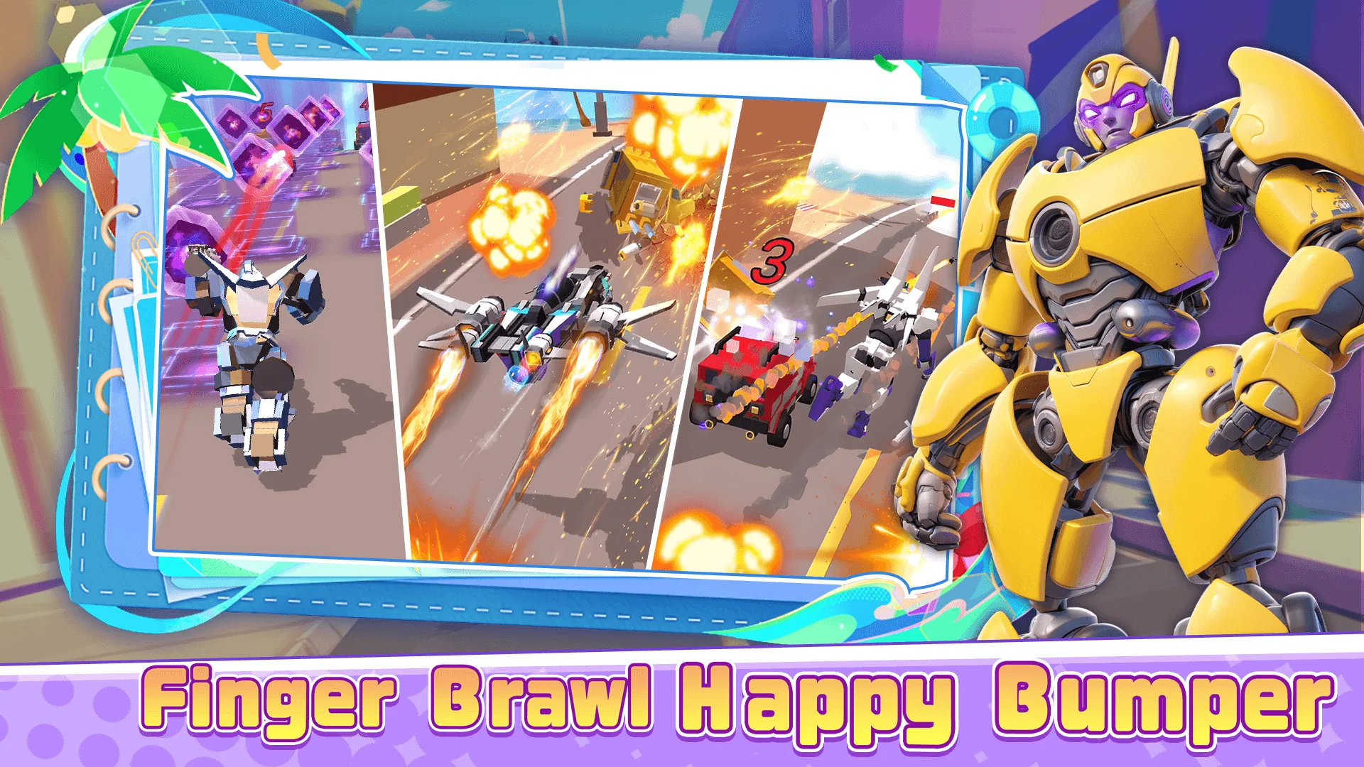 Smash Car: Robot Racing скриншот 2