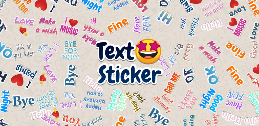 TextSticker for WAStickerApps приложение обложка для Android