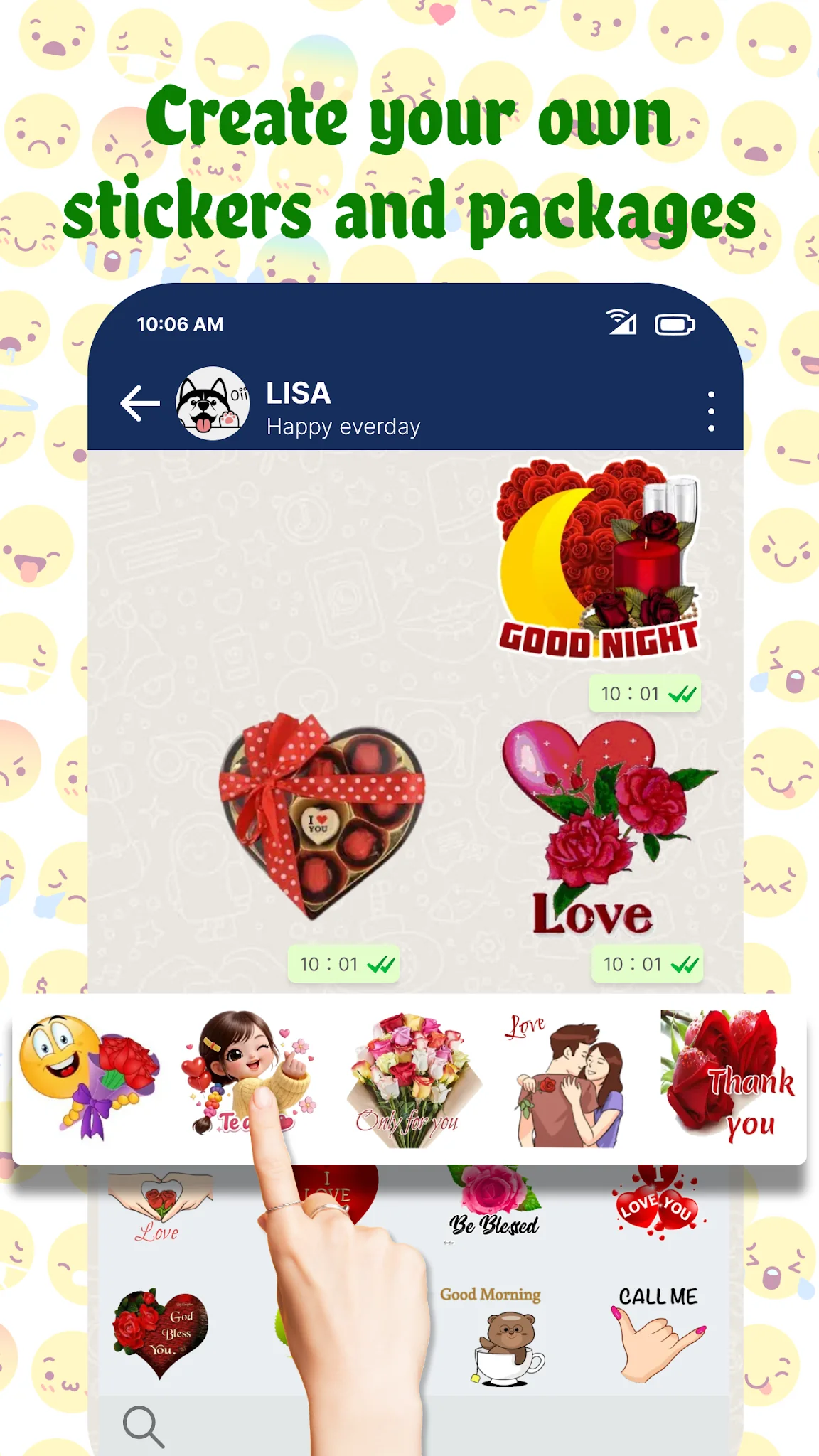 TextSticker for WAStickerApps скриншот 1