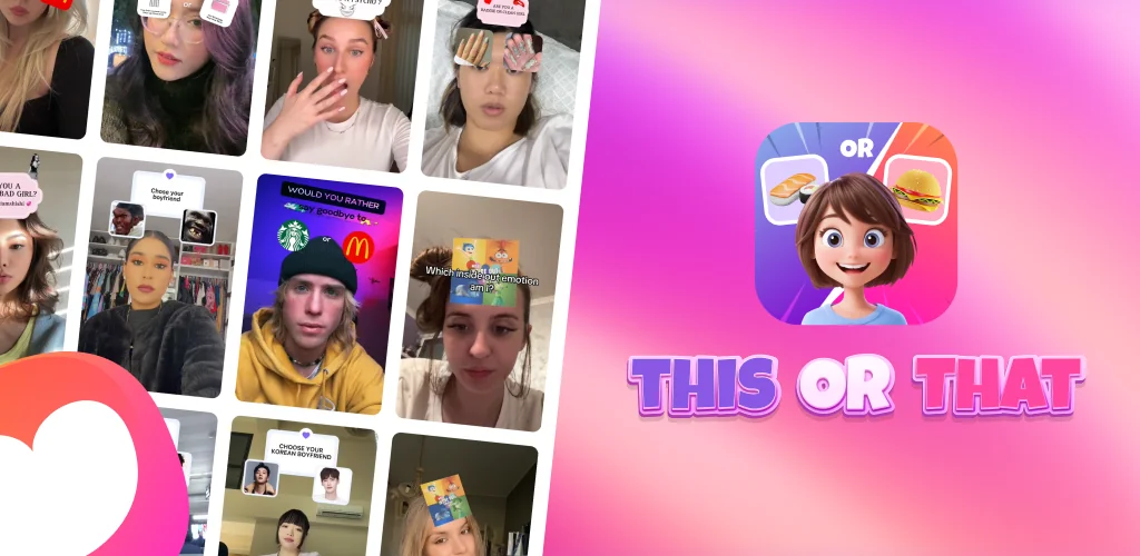 This Or That Test: Fun Filter अनुप्रयोग Android के लिए कवर आर्ट