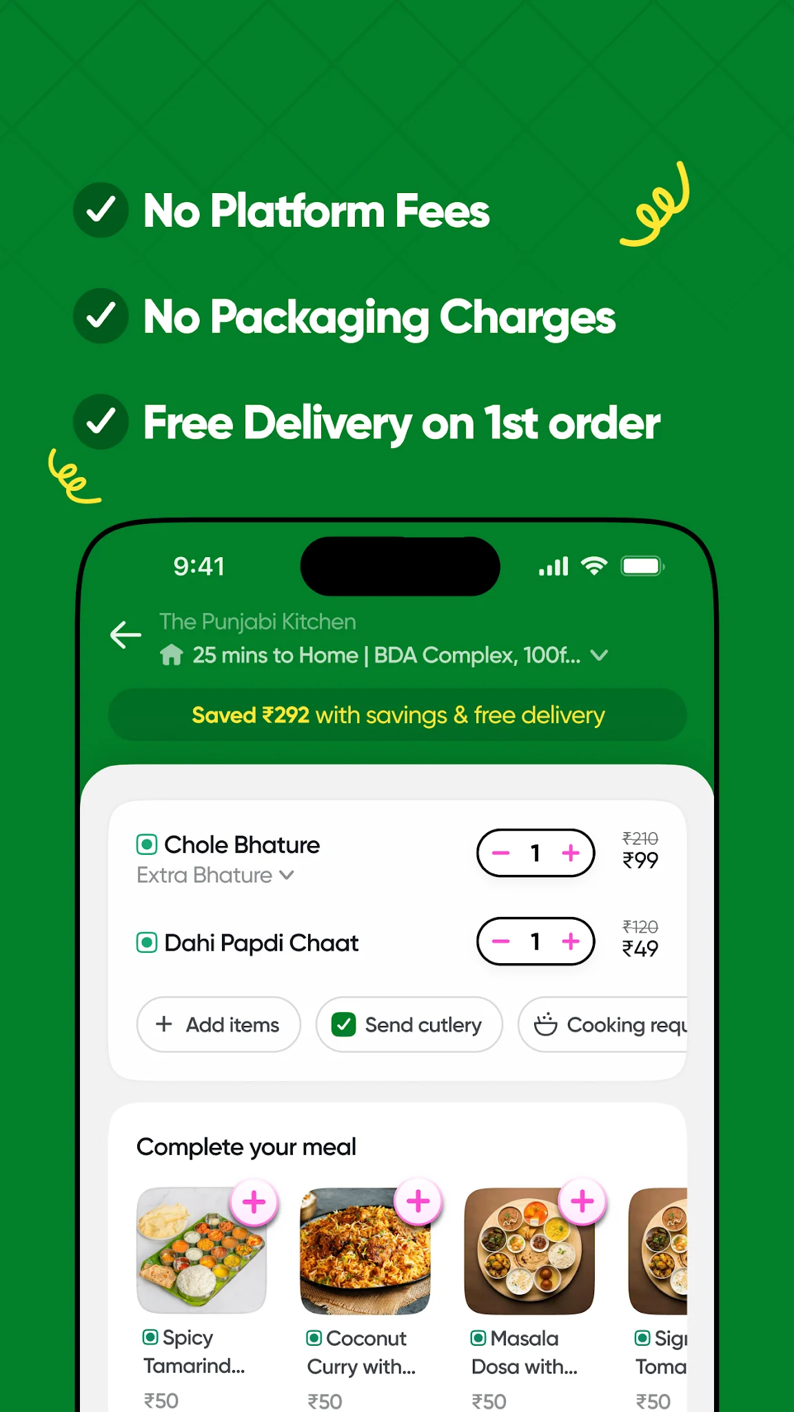 Capture d\'écran 3 de toing - Food Delivery
