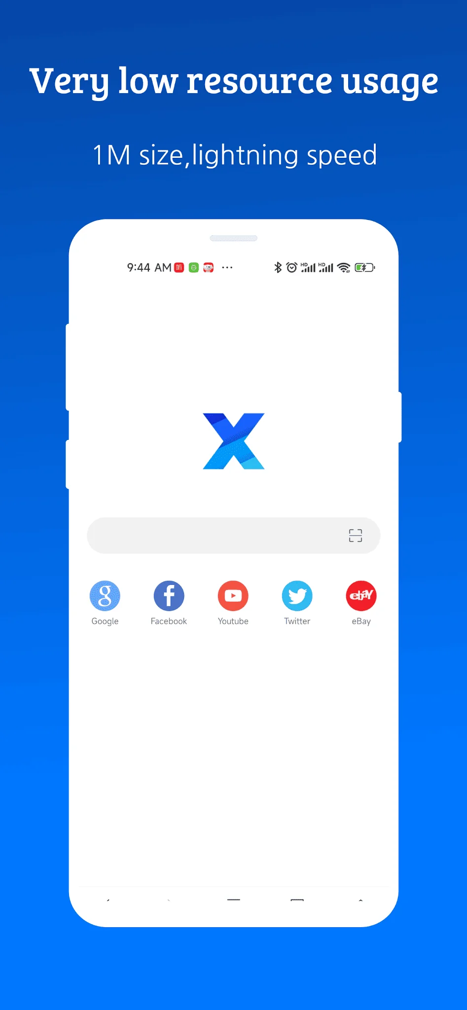 X Browser -Light & Super fast ekran görüntüsü 1